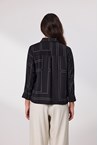 GEO SHIRT - black/ivor